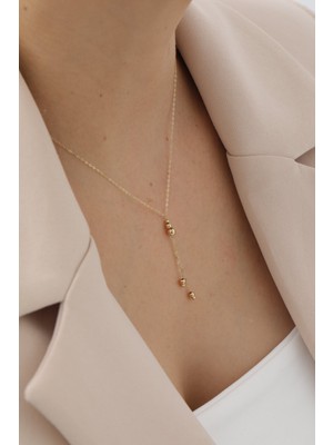 Yavuz Kuyumculuk 14 Ayar Altın Sallantılı Top Kolye