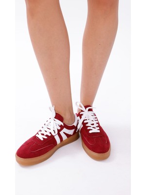 Velenza Shoes Kadın Sneaker Bağcıklı Düz Ortopedik Taban Günlükrahat Spor Ayakkabı B