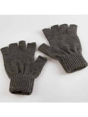 Zero Land Snmswrld Kesik Uçlu Eldiven-Koyu Gri