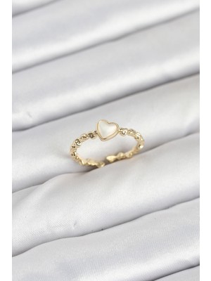 Vice Avm Pirinç Gold Renk Kalpli Model Kadın Yüzük - TJ-BYK3874 TG-V 11370