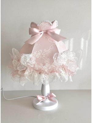 Lulu Avizem Luluavizem Patentli Pudra Elde Yıkanabilir Başlık Bebek Çocuk Genç Çeyiz Gelin Odası Abajur Aksesuar