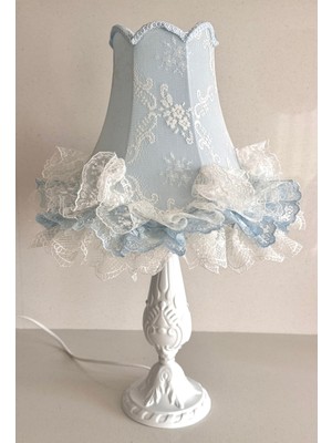 Lulu Avizem Luluavizem Patentli Elde Yıkanabilir Bebe Mavi Dantel Bebek Çocuk Genç Aksesuar