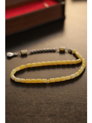 Tesbihkenti Bilek Boy Ahşap Kutulu Beyrut Toz Kehribar Tesbih