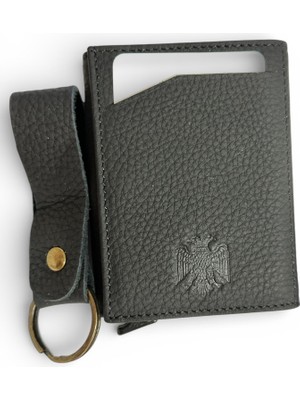 Atlas Deri Gerçek Deri | Mekanizmalı Kartlık Cüzdan | Baskılı