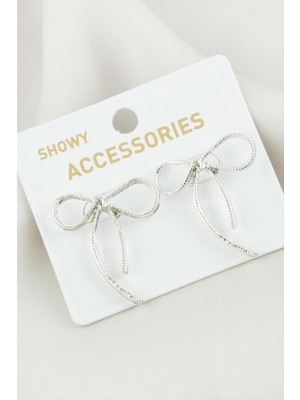 Zero Land Snmswrld Fiyong Metal Küpe-Gümüş Rengi