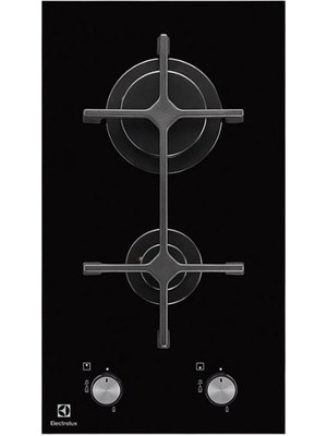 Electrolux EGC3322NVK 30 cm 2 Gözlü Domino Siyah Ocak