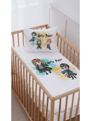 Lilabio %100 Pamuk Park Yatak Beşik Nevresim Takımı (70X120) Harry ve Hermione