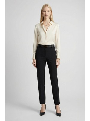 Rays 8404A Bel V Kesim Kemerli Pantolon Siyah