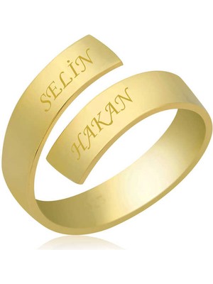 Fumeyabi Gümüş Gold Aşk Sarmalı Isimli Yüzük