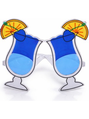 Vice Avm Kokteyl Bardak Parti Gözlüğü Mavi Renk TG-V 12633