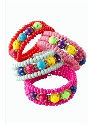 Nuveden Ieg™ Taşlı Helezon Boncuk Çocuk Bileklik