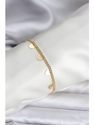 Vice Avm 14K Gold Renk Kaplama Kalpli Model CM Kadın Bileklik - TJ-BB8131 TG-V 12018