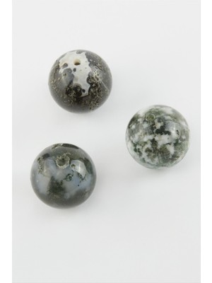 Zero Land Snmswrld Akik Doğaltaş Kolye Ucu 1,8 Cm-Yeşil