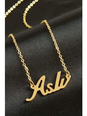 Zero Land Snmswrld Aslı Isimli Kolye -Sarı