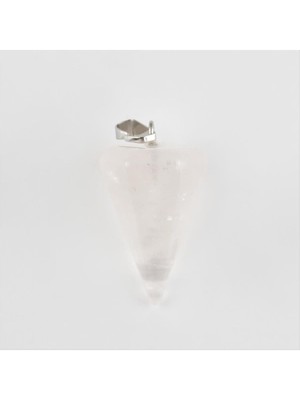 Zero Land Snmswrld Pembe Kuvars Pandül Doğaltaş Kolye Ucu-Açık Pembe