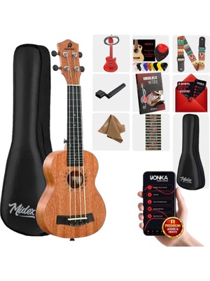 Rennes RD-24 Concert Ukulele (Çanta Capo Askı Metod Pena)