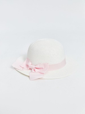 Lc Waikiki Yeni Sezon Fiyonk Detaylı Kız Bebek Hasır Şapka