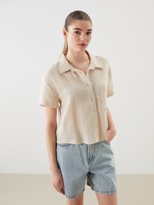 Lc Waikiki Yeni Sezon Regular Fit Müslin Kadın Gömlek