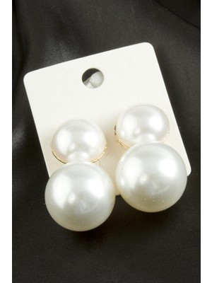 Zero Land Snmswrld Inci Zr Model Küpe-Beyaz