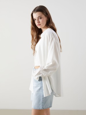 Lc Waikiki Yeni Sezon Keten Karışımlı Kadın Gömlek