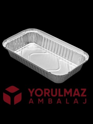 Yorulmaz Ambalaj Kullan At  Orta Boy Kapaklı Alüminyum Yemek Kasesi 750 gr – Kullan At – 24 Adet