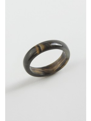 Zero Land Snmswrld Akik Doğaltaş Yüzük-Siyah