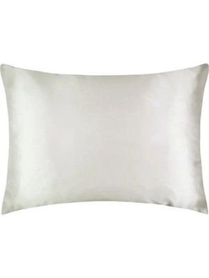 vitvit Doğal Beyaz Renkli 100 % Ipek Yastık Kılıfı ( 50 cm -70 Cm) 16 Momme