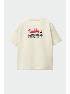 Monila Kız Çocuk Pamuklu Bisiklet Yaka Baskılı T-Shirt