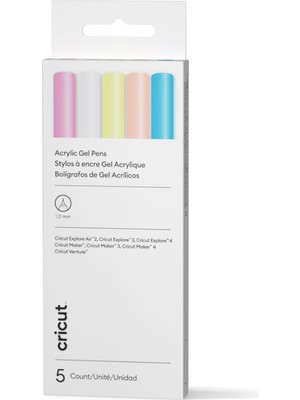 Cricut Crıcut 2011821 Explore Maker Akrilik Jel Kalem Seti 1.0 mm 5li Paket