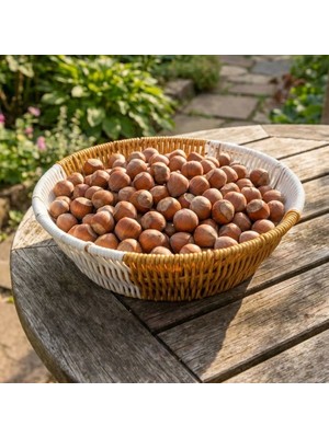 urfakent bilişim ve medya danışmanlık Buffer® Yuvarlak Çift Renkli Plastik Rattan Ekmek ve Meyve Sepeti - Çok Amaçlı Banyo ve Mutfak Düzenleyici - Yıkanabilir Tezgâh Üstü Organizer