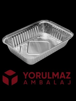Yorulmaz Ambalaj Kullan At Kapaklı Alüminyum Kase 1000 gr  – 24 Adet