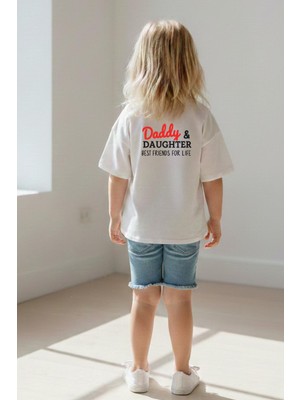 Monila Kız Çocuk Pamuklu Bisiklet Yaka Baskılı T-Shirt