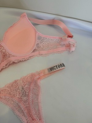 Kadın Dantelli Yarım Destekli Taşlı Sütyen ve Tanga Takımı