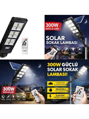 Cata CT-4642 300 Watt Solar Sokak Armatürü