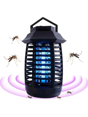 Akıllı Durak Ad Tutma ve Asma Saplı Ledli Sinek Makinası 2W Sinek Öldürücü Uv Mor Işıklı Aparat