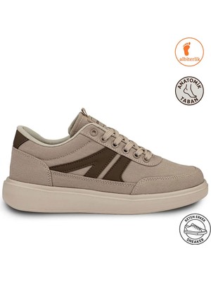 Albishoes Erkek Keten Hafif Yumuşak Rahat Taban Klasik Spor Ayakkabı Düz Rahat Taban Keten Yüzey