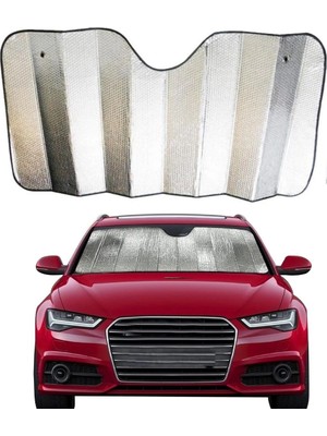 Akıllı Durak Ad 120*55 cm Ambalajlı Vantuzlu Araç Içi Ön Cam Perdesi Katlanabilir Güneşlik