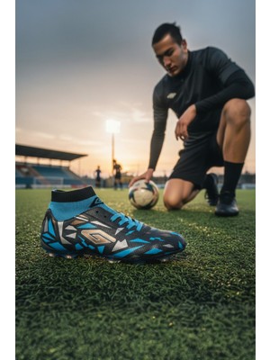 Enoch Profesyonel Bilek Destekli ve Mozaik Desenli Halı Saha Ayakkabısı