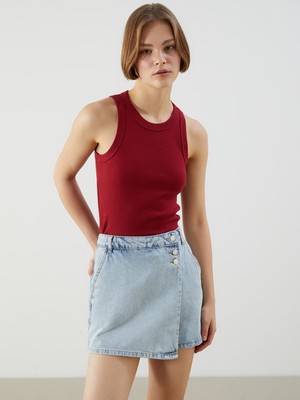 Lc Waikiki Yeni Sezon Bisiklet Yaka Dokulu Kadın Atlet