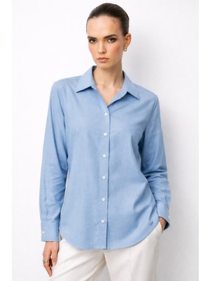 Ekol Polo Yaka Keten Gömlek 2026