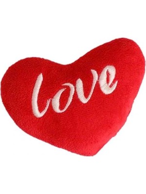 Strong Group Sevgililer Günü Love Yazılı Kalp Peluş Yastık 40 cm Yatak Üzeri & Kocaman Sarılmak & Sevmek