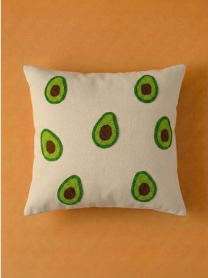 Maharat Desenli Tasarım Punch Yastık Kırlent Kılıfı