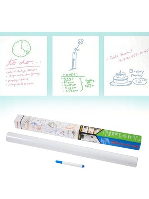 Akıllı Durak Ad Silinebilir Kalemli Sticker  Duvara Yapışabilen Yazı Tahtası 60X100 cm