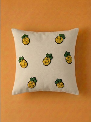 Maharat Desenli Tasarım Punch Yastık Kırlent Kılıfı