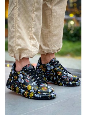 Zengezur Mall Snmswrld KB-X500  Kuback Siyah Boom  Bağcıklı  Günlük Erkek  Ayakkabı (Numara: 40)