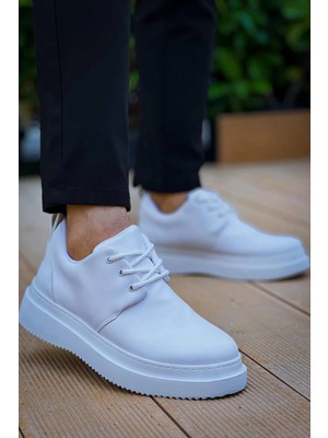 Zengezur Mall Snmswrld Kb-X3  Kuback Beyaz Cilt Bağcıklı  Günlük Erkek  Ayakkabı (Numara: 42)