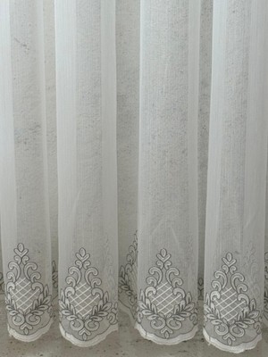 Vinaldi Parlak Damak Desen Tül Perde S I K Pile