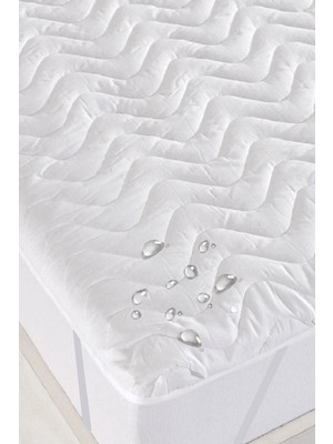 Evony Kapitoneli Sıvı Geçirmez Yatak Koruyucu Alez 160X200 cm Çift Kişilik Köşe Lastikli