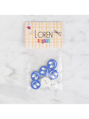 Akıllı Durak Loren Crafts 8 Li Gülen Yüz Mavi - 524