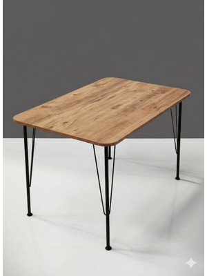 Modülare Restorant Yemek Balkon Cafe Çalışma Bahçe Masası Metal Ayak 70X110